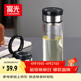 富光尚宇系列单层闷茶玻璃杯 男女士水杯高硼硅玻璃杯子泡茶杯500ml