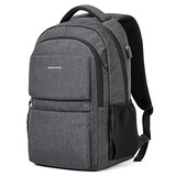 波斯丹顿（BOSTANTEN）男士双肩包男生学生书包潮流出差旅游背包大容量15.6英寸电脑包女 深灰色【15.6英寸电脑】