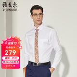 雅戈尔（YOUNGOR）长袖衬衫男DP免烫衬衫纯棉面料抗皱易打理新品 YLDP10171BJA白色 41