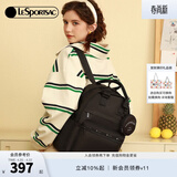 LeSportsac乐播诗新款双肩包旅行包背包大容量电脑包书包生日礼物 黑色