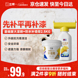 立邦墙面修复补墙膏补墙漆防水防霉抗菌堵洞腻子膏白色 500g+2.5kg