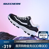 斯凯奇奥利奥|男鞋春季黑白老爹鞋复古熊猫鞋透气增高运动鞋8790091