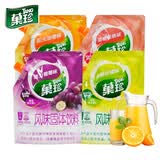 菓珍 亿滋果珍400g*3袋壶嘴装冲饮速溶固体饮料粉果汁粉维c橙汁粉 400g*3包【甜橙味+葡萄味+蜜桃味】