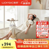 LUCKYSAC懒人沙发豆袋EPP 客厅卧室阳台单人布艺小沙发椅 舒适款奶黄色
