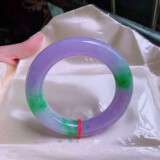 玉施翡翠玉镯缅甸A货手镯女士玻璃种飘花镯子阳绿贵妃冰种珠宝首饰 已联系客服选货，尾款3000