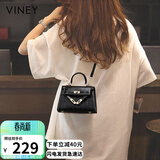 viney牛皮包包女包轻奢凯莉包斜挎手提单肩包生日母亲节礼物实用送妈妈