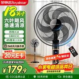 荣事达（Royalstar）电风扇家用落地扇18英寸遥控款摇头电风扇循卧室宿舍轻音台式桌面小型风扇可伸缩定时款FD-40L261Y