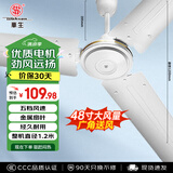 华生（Wahson）吊扇/电风扇/大风力宿舍工厂楼顶扇/工业风扇客厅厨房餐厅家用风扇1.2米 FC-1200