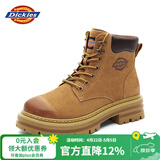 Dickies男士马丁靴高帮时尚男靴工装靴情侣靴男 土黄 42-男款