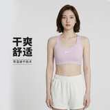 耐克NIKE女子运动内衣健身训练支撑舒适运动背心DX6822-663粉S