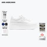 ANN ANDELMAN【徐梦洁同款】Arcade Blanc厚底小白鞋百搭皮质增高鞋 白色 （跟高5~6cm） 38