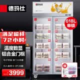 德玛仕（DEMASHI）食品留样柜 学校幼儿园公司食堂用水果蔬菜留样保鲜冷藏冰箱展示柜LG-688A（自带门锁）