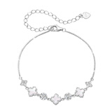 礼意久久【施华洛世奇水晶】四叶草手链女生生日礼物女士女款送老婆闺蜜 四叶草贝母手链【镶施华洛世奇水晶】 【镶施华洛世奇水晶材质】母亲节礼物实用送妈妈