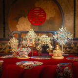 拼酷（piececool）点翠系列6件套 十里红妆3D立体金属拼图创意摆件情人节生日礼物