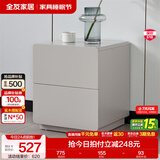 全友家居【床头柜合集】小型收纳储物柜卧室小桌子客厅边角柜斗柜家具 126352-2二抽床头柜B*2