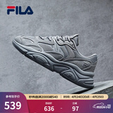 斐乐（FILA）跑步鞋老爹鞋男鞋FILA MARSⅡ火星二代情侣款复古运动鞋休闲鞋 合金灰-AL-F12M131116F 41