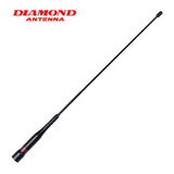 DIAMOND ANTENNA 日本钻石AZ504FX UV双段车载电台天线 黑色软质短天线39cm