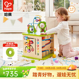 Hape开心农场游戏盒 百宝箱早教盒子绕珠串珠拼搭玩 益智玩具儿童礼物 开心农场游戏盒 1-3Y E1810