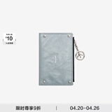 个乐植鞣绵羊皮真皮卡包卡夹钱包轻奢男女款情侣生日礼物 雾蓝 均码