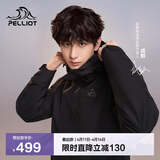 伯希和（Pelliot）【山野经典2.0】冲锋衣三合一春秋男女户外防风外套11340105黑S