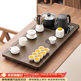 唐丰功夫茶具套装家用茶台自动烧水一体茶盘茶杯茶壶整套生日乔迁礼物 龙腾盛世茶盘+白瓷龙把西施套装