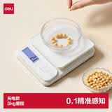 得力（deli）电子秤厨房家用烘焙克秤小型高精度克数称重食物秤 TE911