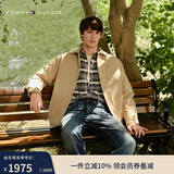 Tommy Hilfiger秋冬男装耐磨衬衫领无绗缝90鹅绒羽绒服/防风防水三合一外套 卡其色AEG L （推荐：150-165斤）