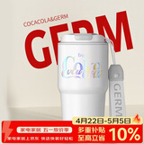 格米（germ）可口可乐保温杯男女翻盖咖啡保温水杯大容量车载杯子590ml极光白