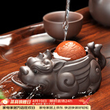 唐丰 紫砂茶宠金蟾茶具茶盘摆件喷水茶宠精品 TF-4097 财源滚滚茶宠 28