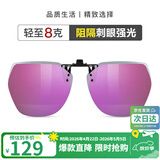 海伦凯勒（HELEN KELLER）墨镜夹片 几何大框时尚眼镜夹片 开车驾驶专用墨镜夹片 HP823C13