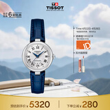 天梭（TISSOT）刘亦菲同款 小美人系列女表 瑞士机械女士皮带时尚表生日礼物