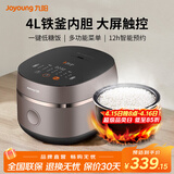 九阳电饭煲家用铁釜内胆多功能菜单智能预约大功率电饭锅2-6人 【铁釜内胆 低糖饭】 4L