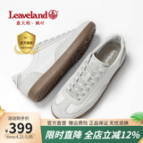 枫叶（leaveland）男鞋夏季新品防泼水男女同款德训鞋舒适透气软底户外休闲板鞋子男 升级版白色-情侣款(皮鞋码) 41