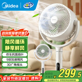 美的（Midea）电风扇 空气循环扇家用一级能效立式语音遥控落地扇涡轮换气扇对流3D摇头电扇轻音低噪大风力节能 GDJ24WYJ【节能新品 智能语音】