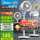 美的（Midea）【暴风循环】空气循环扇大风量摇头电风扇家用台式落地扇轻音卧室节能小风扇柔风轻羽扇 FGA24TQ