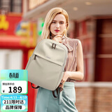 高尔夫（GOLF）双肩电脑包女15.6英寸笔记本电脑包女士双肩背包学生书包果仁杏色