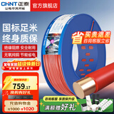 正泰（CHNT）电线铜芯电缆电源线BV1.5/2.5/4平方6平方国标纯铜家装硬电线 红色BV6（100米）