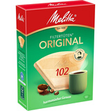 美乐家（Melitta）手冲咖啡滤纸 原木咖啡粉过滤纸包滤网袋德国原装进口 醇香102型（80片）