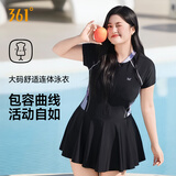 361°游泳衣女款大码胖mm200斤2026新款遮肉显瘦成人女士泳衣连体泳装