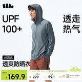 蕉下（beneunder）防晒衣男薄外套防紫外线透气户外钓鱼休闲高弹夏AS105深蓝灰XL