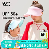 VVC遮阳帽夏季男女户外骑行太阳帽女神帽遮脸防紫外线防晒帽 【儿童款】蓝色 可调节