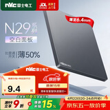 NVC雷士电工开关插座 防溅盒面板白板86面板 超薄插座面板 N29雾感灰