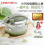 凌丰（LINKFAIR）玲珑高压锅家用防爆不锈钢压力锅小型迷你一键开合燃气电磁炉用