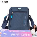 卡拉羊休闲运动包男单肩包多用斜挎包轻便潮流胸包CX4007藏青