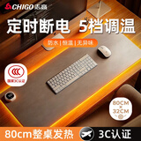 志高（CHIGO）加热桌垫 暖桌垫加长加大防水防脏污办公室发热鼠标垫 80*32cm