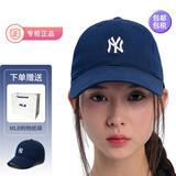 MLB男女复古可调节软顶运动棒球帽休闲遮阳鸭舌帽情侣CP77/CP66 藏蓝NY小标【CP77-50NYS】 均码