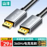 山泽DP线1.4版8K高清4K/2K240/165HzDisplayPort电脑接显示器游戏电竞连接线1.5米兼容DP1.2 DP15
