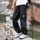 JEEP SPIRIT吉普冲锋裤男士裤子男款春夏季工装裤休闲裤直筒运动长裤