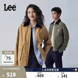 Lee舒适版撞色翻领工装大口袋设计男女同款夹克外套