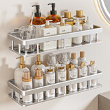 百字浴室置物架卫生间免打孔洗漱收纳架洗手间厕所壁挂墙角架子